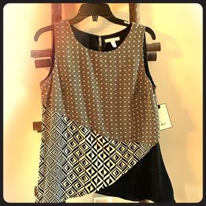 Sleeveless Patterned Shirt